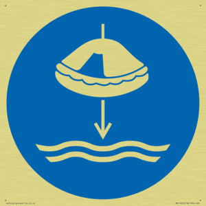 Mandatory: Lower liferaft to the water in launch sequence